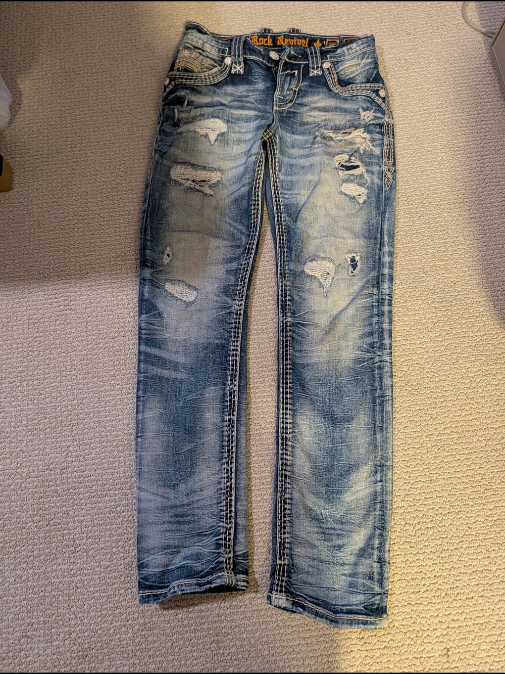 Rock Revival Men’s Wilder Slim Straight Size 29